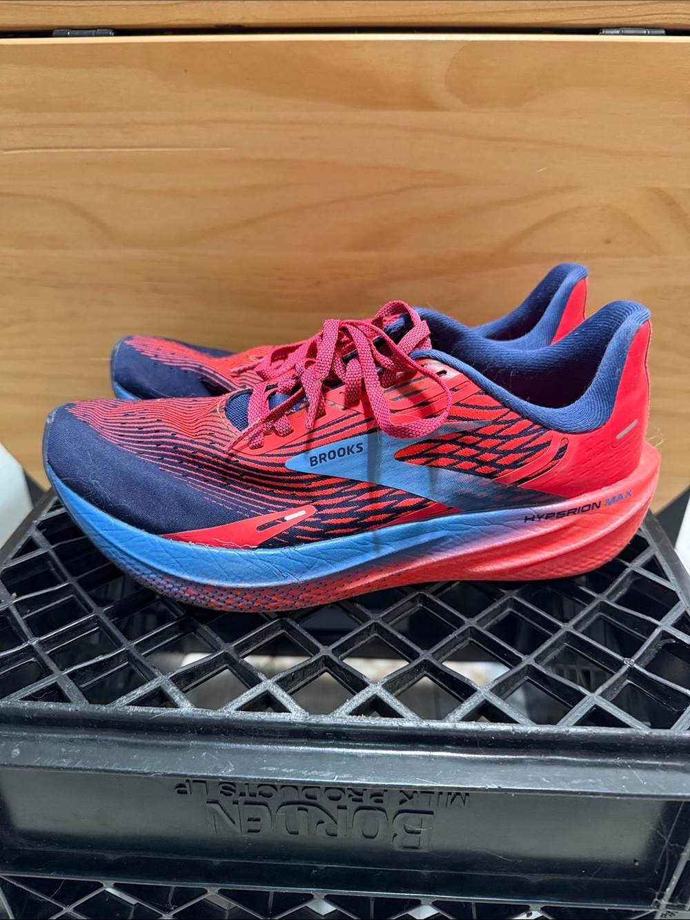 Brooks Hyperion Max Running Shoes in Red and Blue